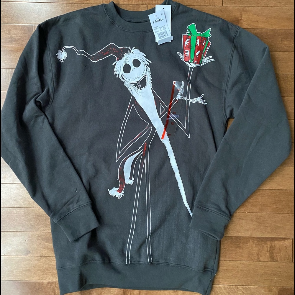 Nightmare Before Christmas Sweatshirt XS Mens NWT